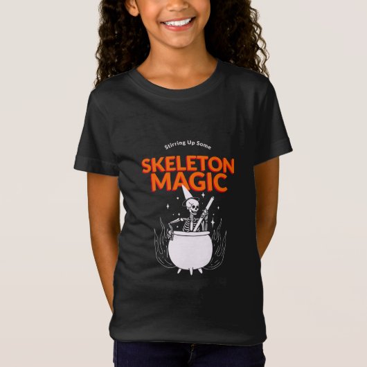 Beweeg wat skelet magie t-shirt (Voorkant)