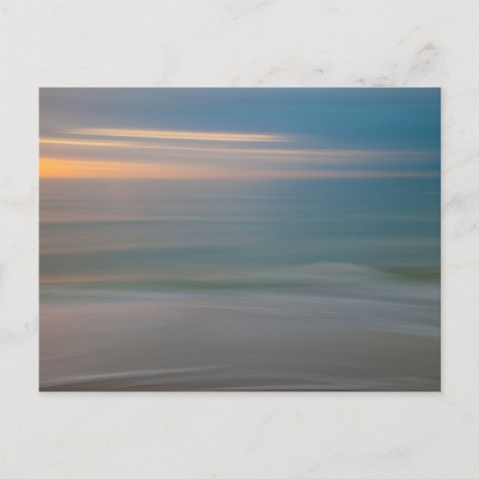 Beweeglijke vervaagde strand abstract | Florida, V Briefkaart (Voorkant)