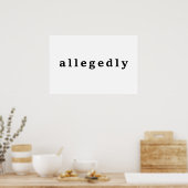 beweerd poster (Keuken)