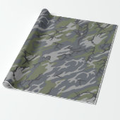 Beweerde buitenkant Camo Cadeaupapier (Uitgerold)