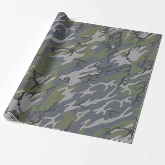 Beweerde buitenkant Camo Cadeaupapier (Uitgerold)