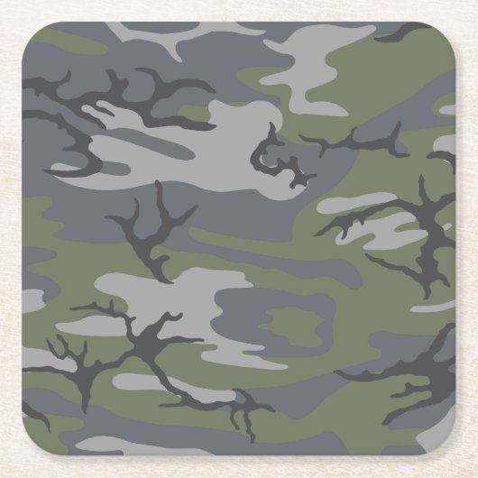 Beweerde buitenkant Camo Kartonnen Onderzetters (Voorkant)