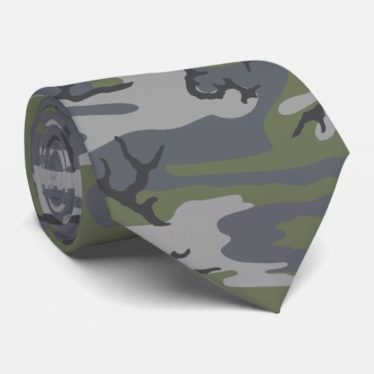 Beweerde buitenkant Camo Stropdas (Opgerold)