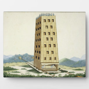Bewegbare toren, ontworpen na de toren van Caesar  Fotoplaat