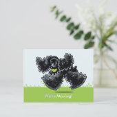 Bewegd Bewegend Cocker Spaniel Nieuw Adres Aankondigingskaart (Staand voorkant)