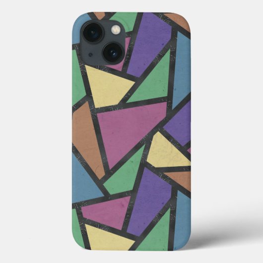 Bewegde regenboogkleuren mozaïekpatroon Hoesje-Mat Case-Mate iPhone Case (Achterkant)