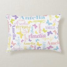 Bewegde regenboogvlinder, aangepaste naam Amelia