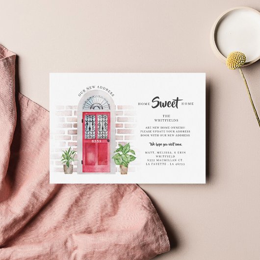 Bewegde rode Waterverf Bewegende Aankondiging