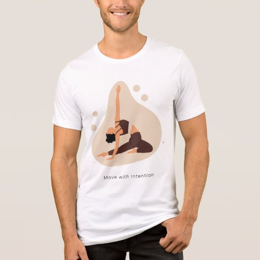 Bewegen Met Intentie Tri-Blend Shirt (Voorkant)