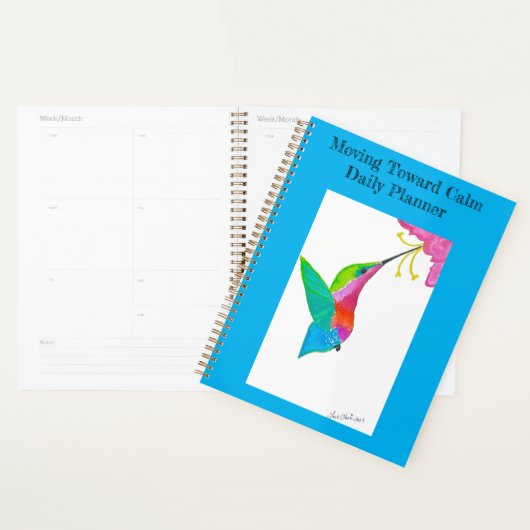 Bewegen naar kalme dagelijkse planner spiraal gebo (Display)