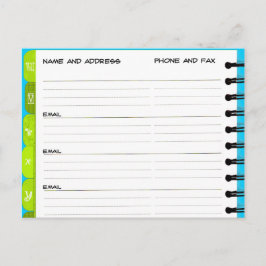 Bewegend Aankondiging Adres Boek 'U-Y' Briefkaart