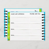 Bewegend Aankondiging Adres Boek 'U-Y' Briefkaart (Voorkant / Achterkant)