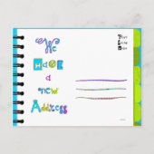 Bewegend Aankondiging Adres Boek 'U-Y' Briefkaart (Achterkant)