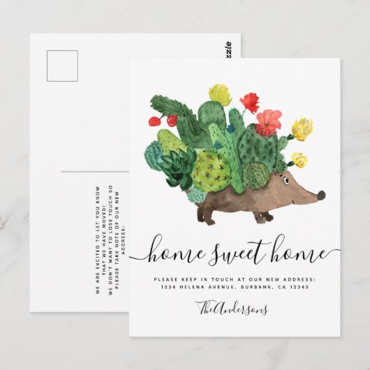 Bewegend Aankondiging Cactus Hegel Briefkaart (Voorkant / Achterkant)