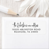 Bewegend Aankondiging Modern Adres van de Terugkee Etiket (Insitu)