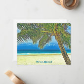 Bewegend Aankondiging Prachtige Bediende Nota Kaar (Voorkant / Achterkant in situ)