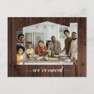 Bewegend Antiek huis Aankondigingskaart