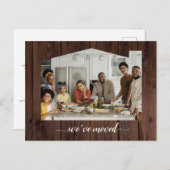 Bewegend Antiek huis Aankondigingskaart (Voorkant / Achterkant)