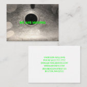 Bewegend bericht neon het adres van de douanefoto informatiekaartje (Voorkant / Achterkant)