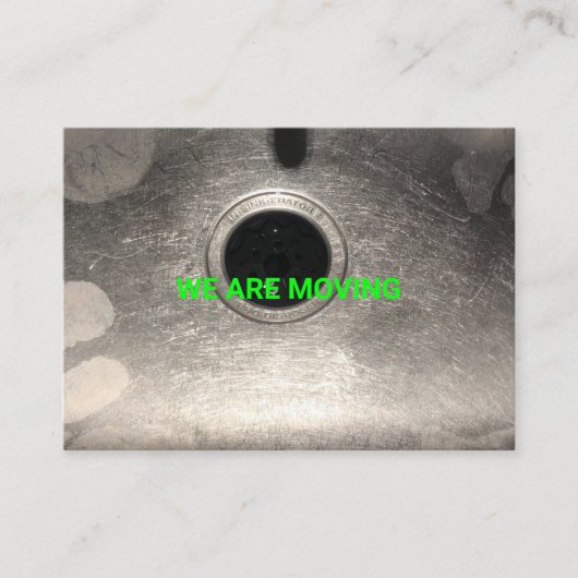 Bewegend bericht neon het adres van de douanefoto informatiekaartje (Voorkant)