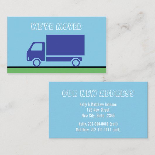 Bewegend de Bewegende Aankondiging van het Adres T (Voorkant / Achterkant)