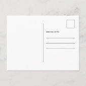 Bewegend Handgeschreven Calligrafie Nieuw Adres Aankondigingskaart (Achterkant)