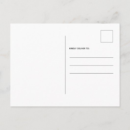 Bewegend Handgeschreven Calligrafie Nieuw Adres Aankondigingskaart (Achterkant)