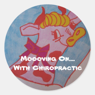 Bewegend op....met chiropractisch ronde sticker