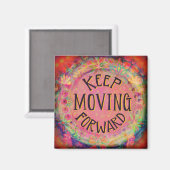 Bewegend vooruit inspirerend magneet (Voorkant / Achterkant)