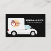 Bewegend vrachtwagen | Leveringsdienst | Vrachtwag Visitekaartje (Voorkant)