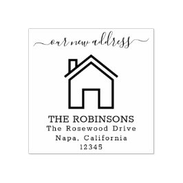 Bewegende aankondiging Aangepaste tekst Rubber Sta Rubberstempel