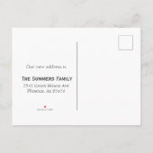 Bewegende aankondiging Adres Home Sweet Home Cactu (Achterkant)