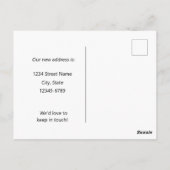 Bewegende aankondiging Arizona Cactus Wren Bird Briefkaart (Achterkant)