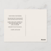 Bewegende aankondiging Beer Mountains Snow Briefkaart (Achterkant)