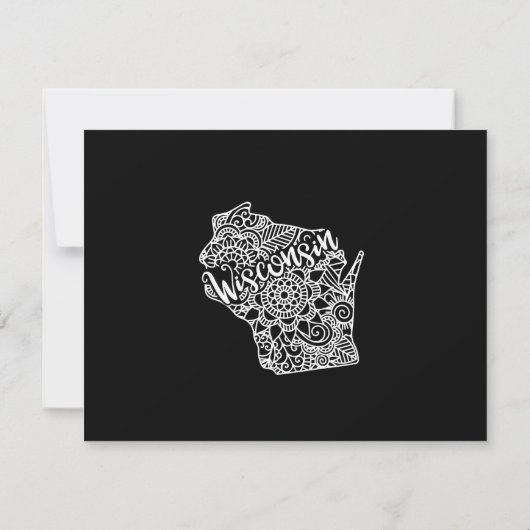 Bewegende aankondiging bewerkbare kleur WISCONSIN (Achterkant)