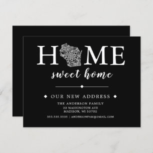 Bewegende aankondiging bewerkbare kleur WISCONSIN