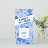 BEWEGENDE AANKONDIGING Blauwe Seashells Beach Tree (Staand voorkant)