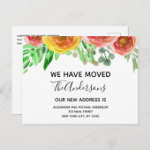 Bewegende Aankondiging Bloemen Blush Roze Waterver (Voorkant / Achterkant)