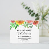 Bewegende Aankondiging Bloemen Blush Roze Waterver (Staand voorkant)