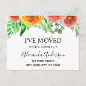 Bewegende Aankondiging Bloemen Blush Roze Waterver (Voorkant)