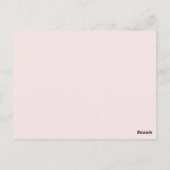 Bewegende Aankondiging  Blush Pink Roses Briefkaart (Achterkant)
