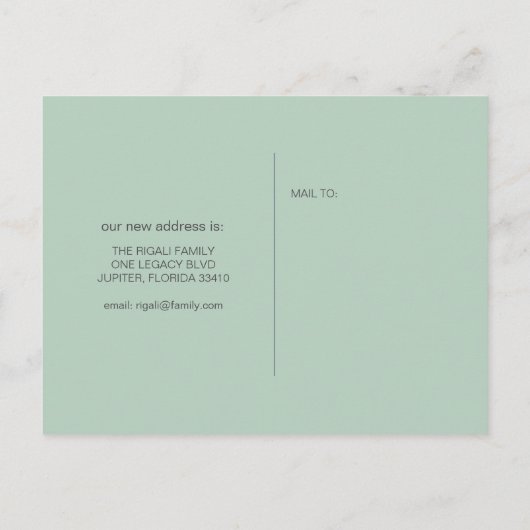 Bewegende Aankondiging Briefkaarten Waterverf Cact (Achterkant)