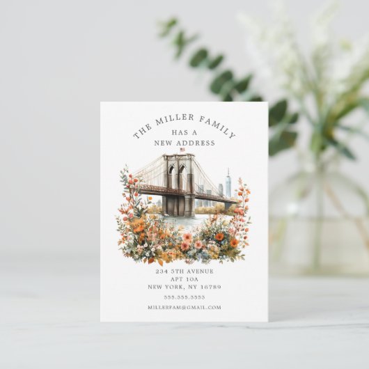 Bewegende aankondiging Brooklyn Bridge (Staand voorkant)