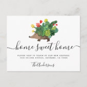 Bewegende Aankondiging Cactus Hegel Briefkaart (Voorkant)