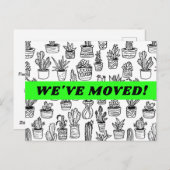 BEWEGENDE AANKONDIGING Cactussen Houseplants Patro Briefkaart (Voorkant / Achterkant)