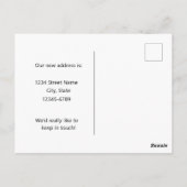 Bewegende aankondiging Colorado Bunting Columbine Briefkaart (Achterkant)