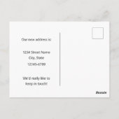 Bewegende aankondiging Connecticut Robin Laurel Briefkaart (Achterkant)