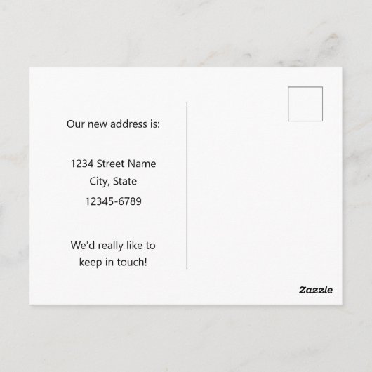 Bewegende aankondiging Connecticut Robin Laurel Briefkaart (Achterkant)