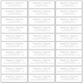 Bewegende aankondiging Contactlijst Adresetiketten Sticker (Voorkant)