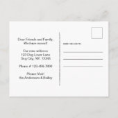 Bewegende aankondiging Dog Persoonlijke foto van h (Achterkant)